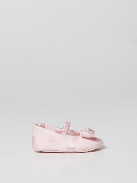 Cradle shoe Light Colors in polka dot fabric