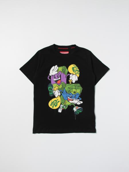 SPRAYGROUND: T-shirt with graphic print - Black | Sprayground t-shirt ...