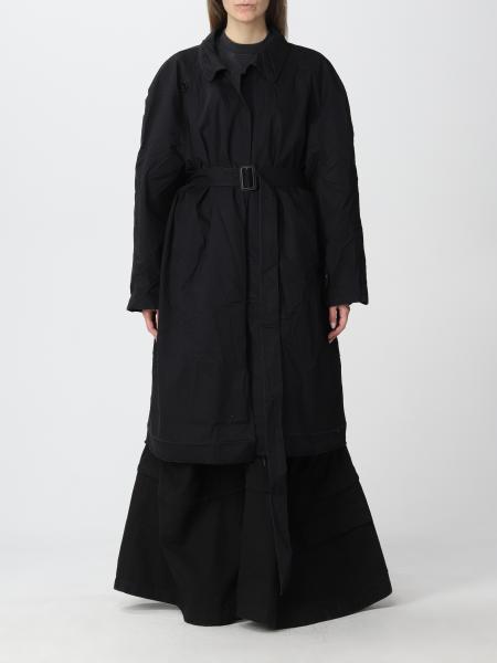 Balenciaga long wrinkled trench coat