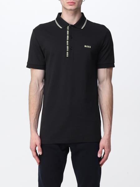 BOSS: polo shirt for man - Black | Boss polo shirt 50469391 online on ...