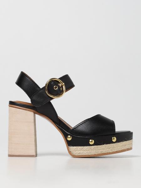 See By Chloé: See By Chloé heeled sandals in leather
