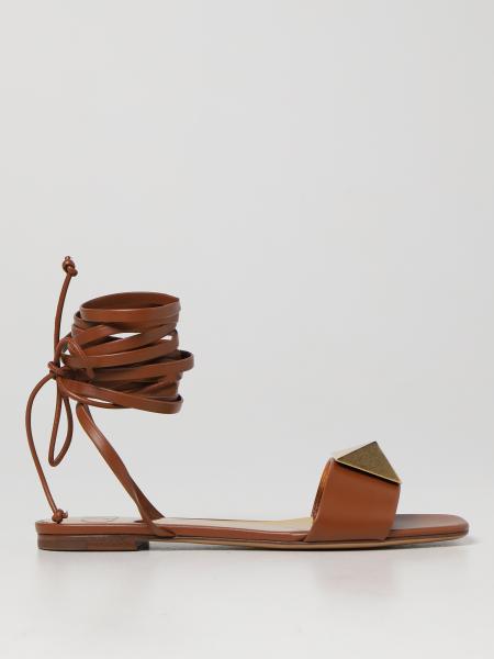 Valentino women: Valentino Garavani One Stud leather sandals
