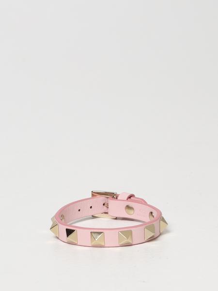 Valentino women: Valentino Garavani Rockstud leather bracelet with studs