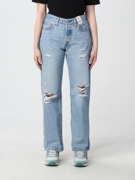 Jeans strappati: Jeans Levi's in denim washed con rotture