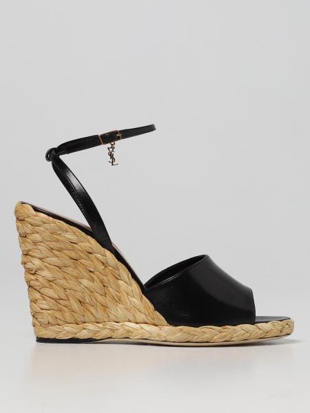 Saint Laurent Paloma leather wedge sandals