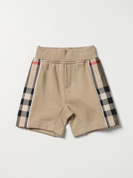 Burberry cotton shorts with tartan details