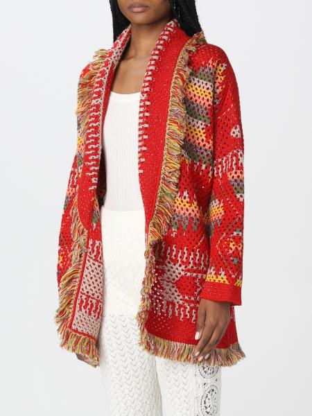ALANUI: Sweater women - Red | Cardigan Alanui LWHB064S22KNI003 