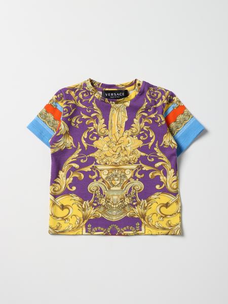 T-shirt Versace Young con stampa barocca