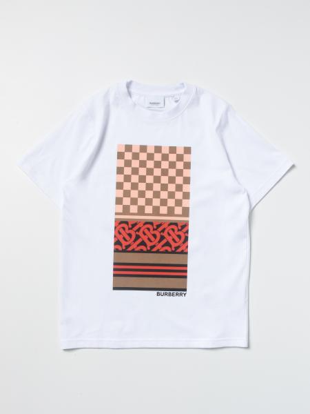 T-shirt Burberry en coton à imprimé collage