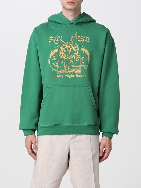 BRAIN DEAD: sweatshirt for man - Green | Brain Dead sweatshirt ...