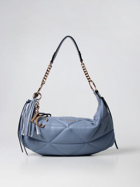 LA CARRIE: shoulder bag with diamond pattern - Gnawed Blue | La Carrie ...