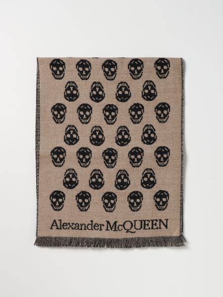 Alexander McQueen men's accessories: Alexander McQueen Skull reversible neck scarf