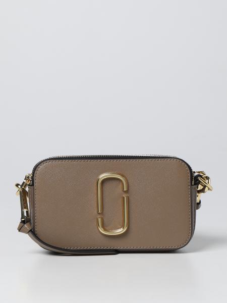 Brown Saffiano Leather The Snapshot Crossbody Bag