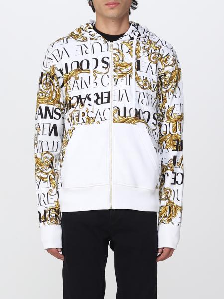 versace jeans couture white sweatshirt