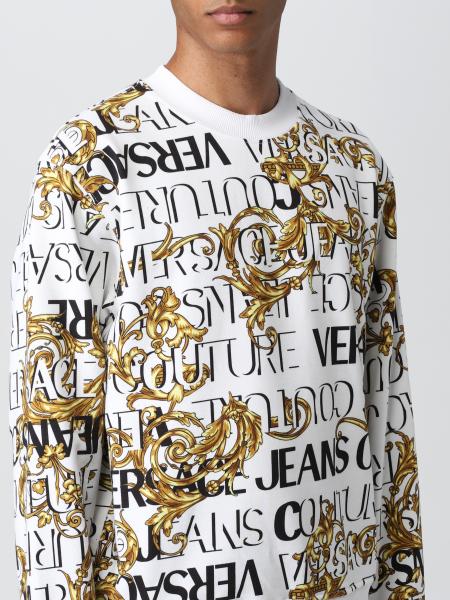 versace jeans couture white sweatshirt