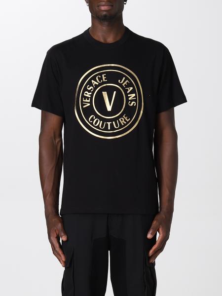 Abbigliamento uomo Versace Jeans Couture: T-shirt Versace Jeans Couture con logo V