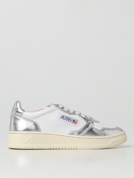 AUTRY: sneakers for woman - Silver | Autry sneakers AULWWB18 online at ...
