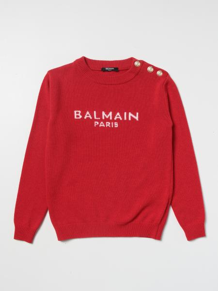Balmain wool and cashmere jumper with logo