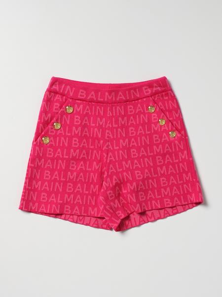 Balmain jacquard cotton blend shorts