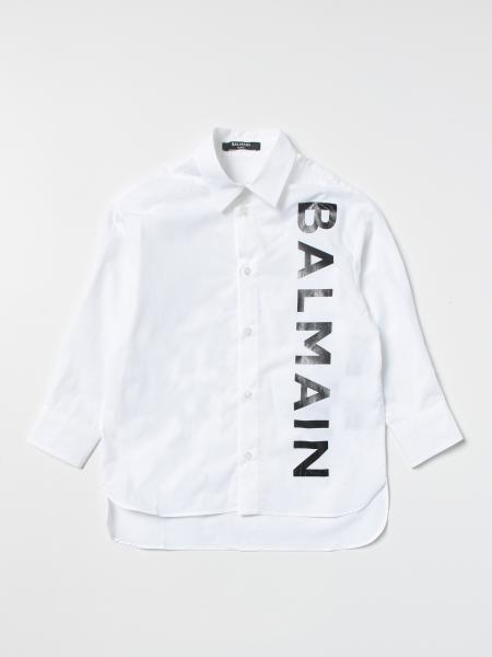 Balmain cotton shirt with logo