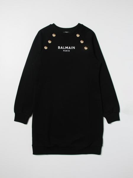 Balmain cotton sweatshirt dress