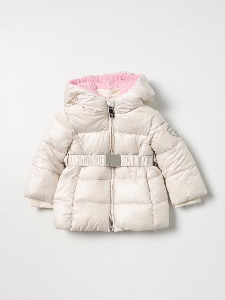 Monnalisa Outlet: down jacket with hood - Ecru | Monnalisa jacket ...
