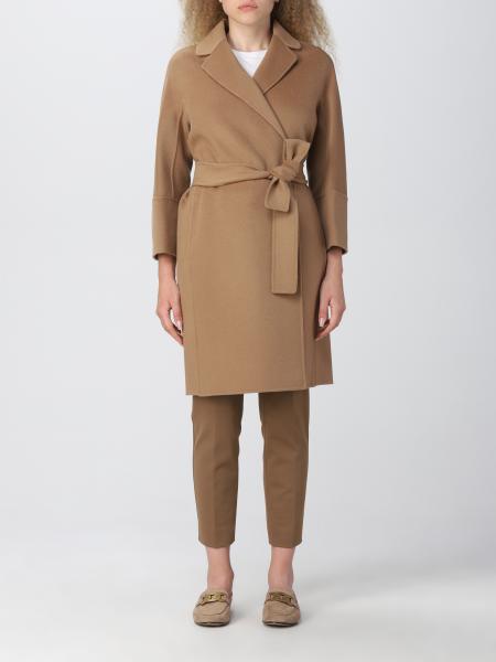 Cappotto lungo donna: Cappotto a vestaglia S Max Mara in lana