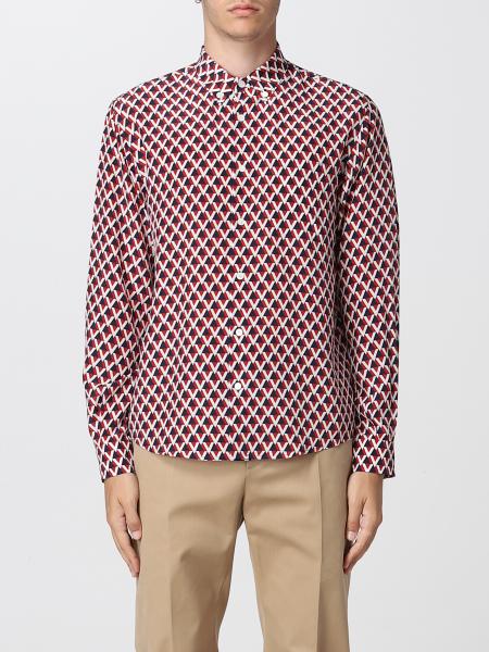 Valentino silk shirt with all-over Veehive print