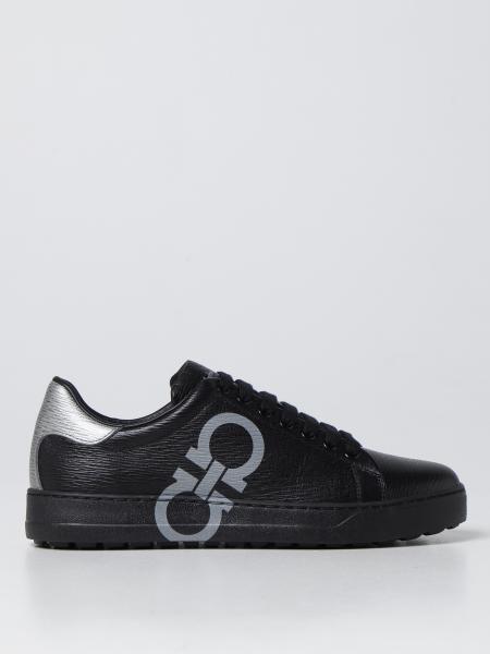 Salvatore Ferragamo Number leather sneakers