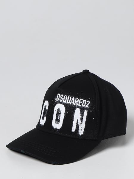 Cappello Dsquared2 in cotone con logo painted