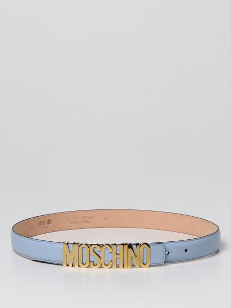 Moschino Couture leather belt with logo