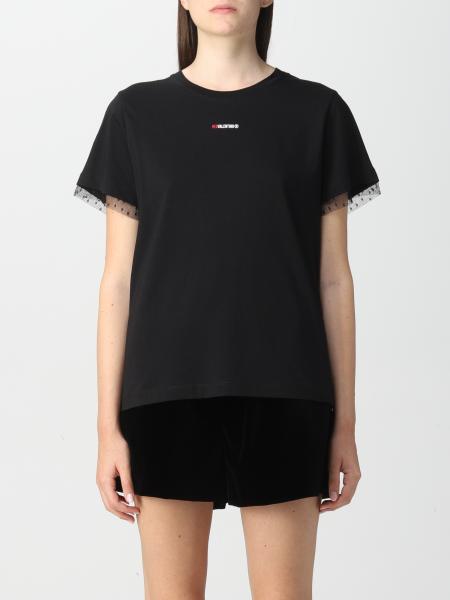 Buy CELINE Logo T-Shirt 'Black/Red' - 2X49F671Q 38BR