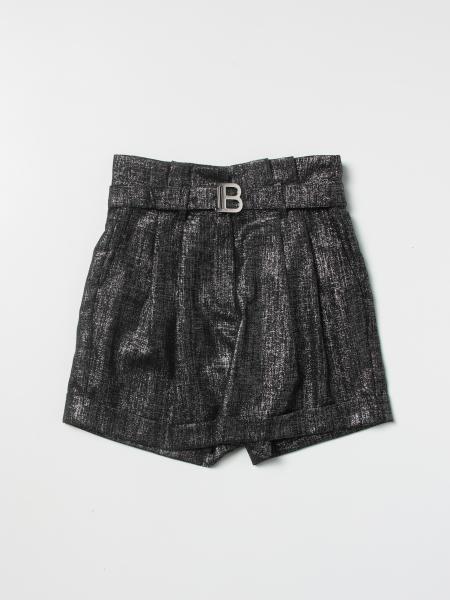 Balmain metal wool blend shorts