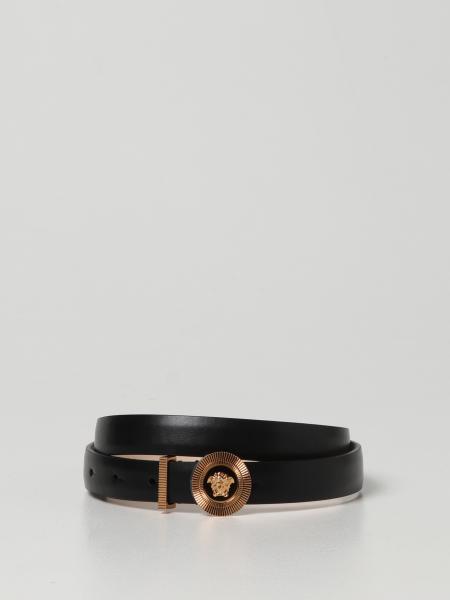 Versace smooth leather belt with Medusa
