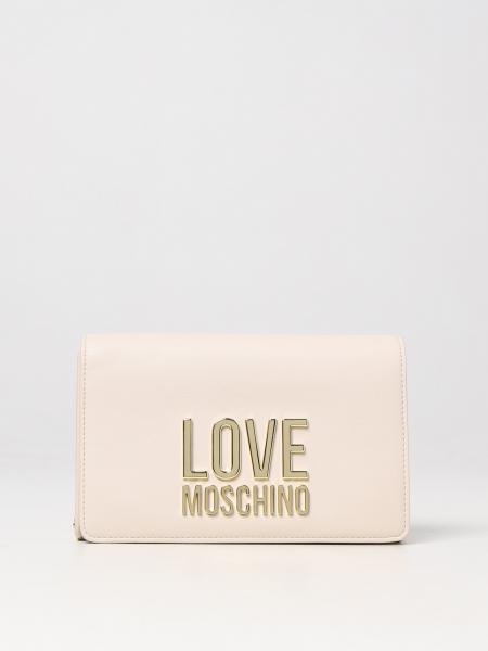 LOVE MOSCHINO: bag in synthetic leather - Ivory | Love Moschino mini ...