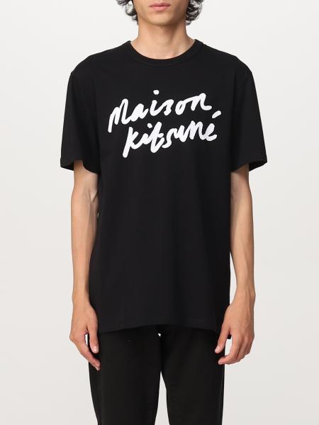 Maison Kitsuné uomo: T-shirt Maison Kitsuné in cotone con logo
