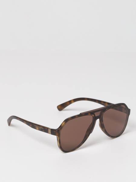 DOLCE & GABBANA: acetate sunglasses - Brown | Dolce & Gabbana sunglasses DG  6128 online on 