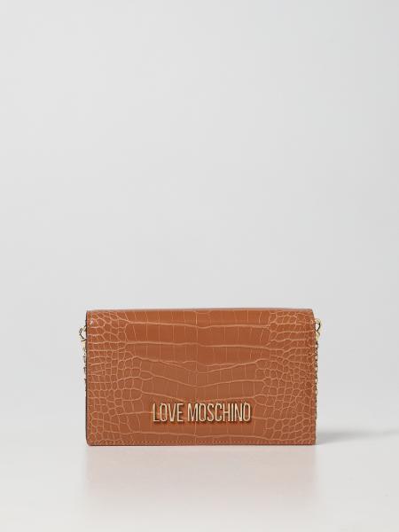 Love Moschino: Love Moschino bag in synthetic leather with crocodile print