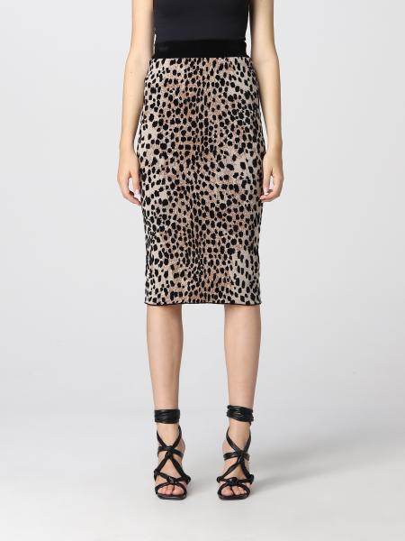 Just Cavalli pencil skirt with leopard print