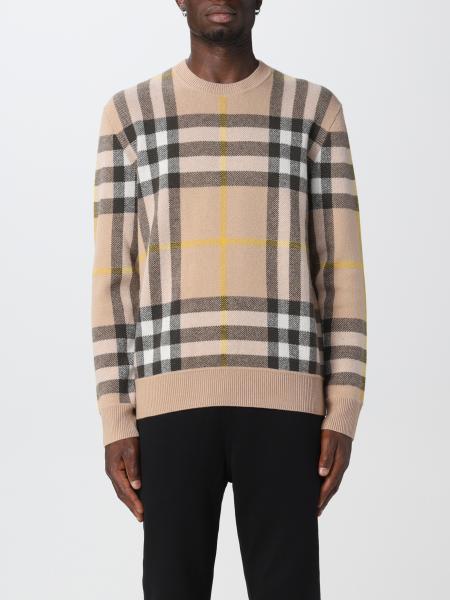 Burberry cashmere sweater with tartan pattern