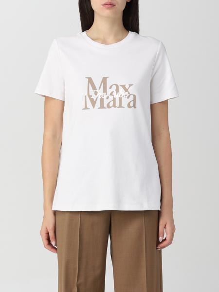 S Max Mara 女士: S Max Mara 金属感Logo T恤