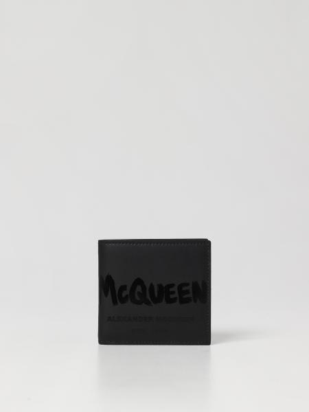 Alexander McQueen men's accessories: Alexander McQueen Graffiti leather wallet