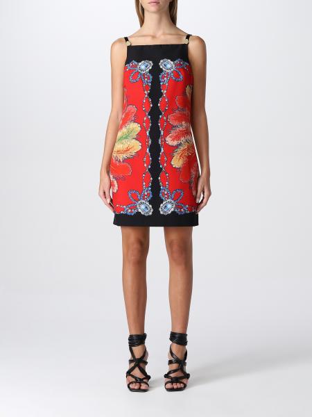 JUST CAVALLI: dress for woman - Red | Cavalli dress S02CT1212N39848 on GIGLIO.COM