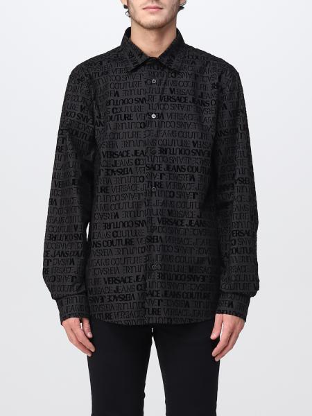 VERSACE JEANS COUTURE: shirt for man - Black | Versace Jeans Couture ...