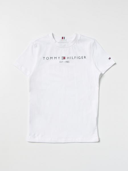 Tommy Hilfiger T-Shirt Bambino Maxi bandiera KB0KB05426YAF taglie da 8 a 16 anni 