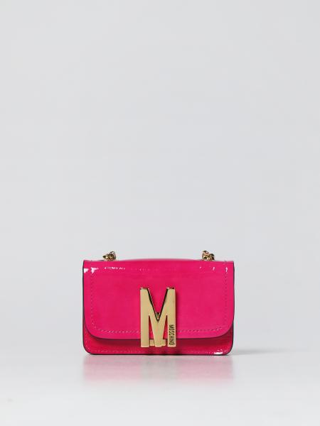 Moschino Couture Mini M patent leather bag