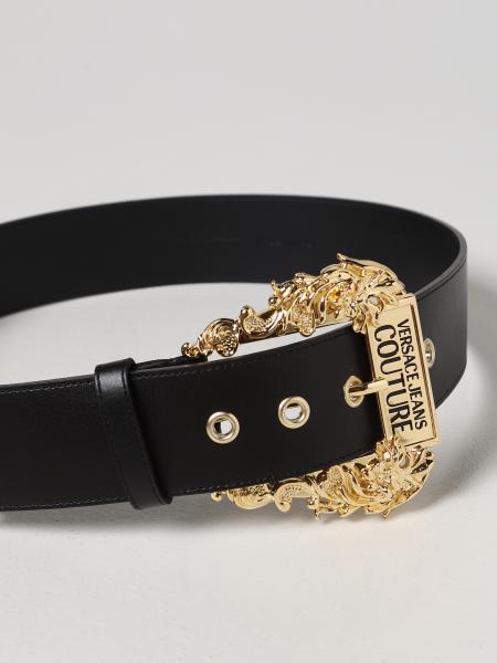 Versace Jeans Couture Outlet: belt for women - Black | Versace Jeans ...