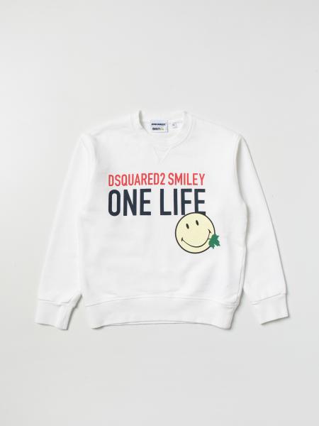 wij Spreekwoord procent DSQUARED2 JUNIOR: sweater for boys - White | Dsquared2 Junior sweater  DQ1049D0087 online on GIGLIO.COM