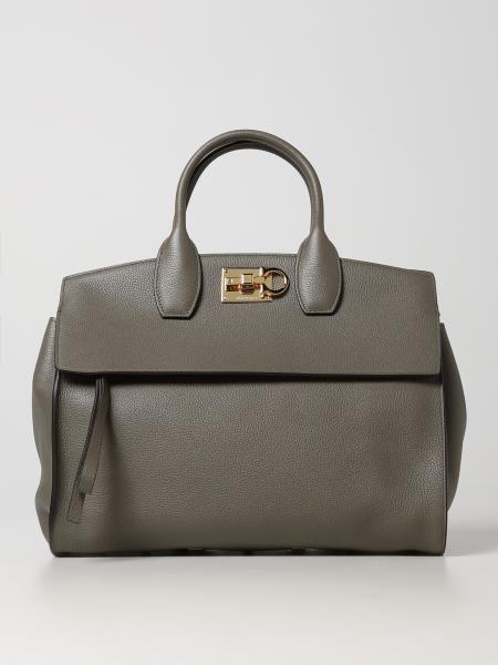 Salvatore Ferragamo Studio Bag hammered leather bag