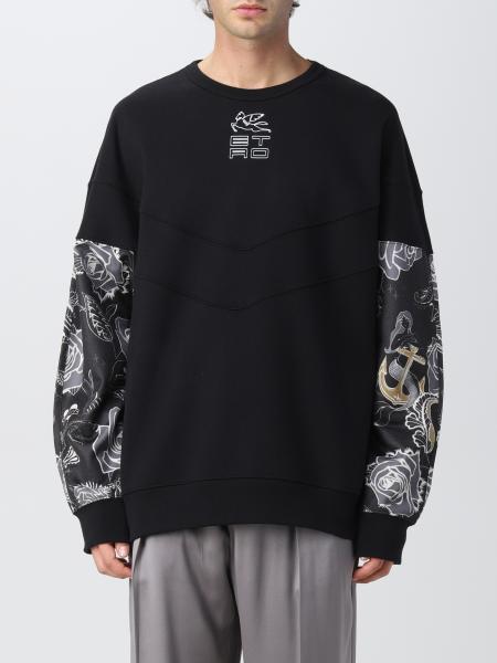 Etro cotton blend sweatshirt with prints